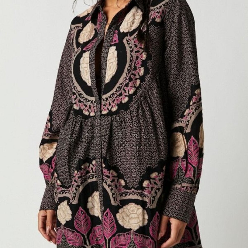 Free People Smell the Roses Mini Dress